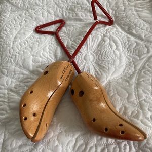 Pair Vintage Red Head Shoe Stretcher